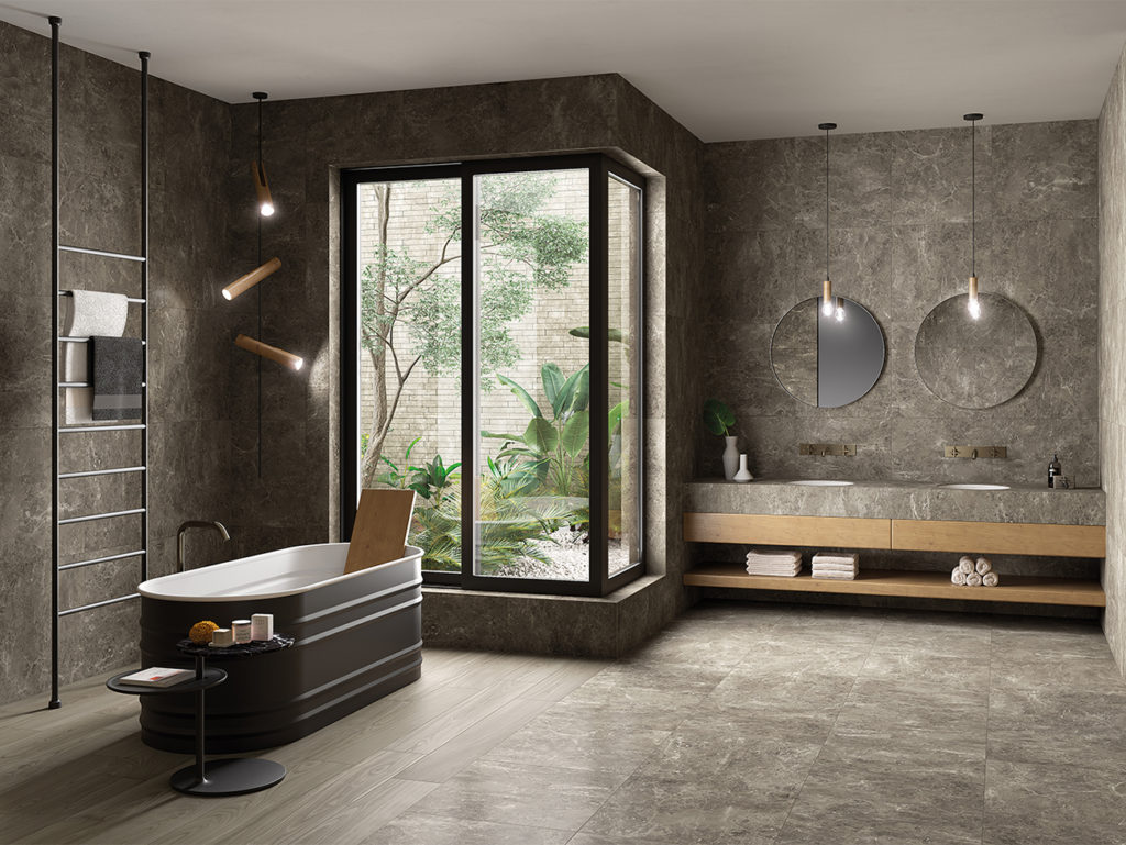 ROOM_STONE_GREY серый керамогранит под камень плитка серая